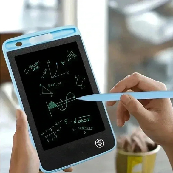 Light Blue LCD Tablet (6.5 Inch) - Write, Draw & Erase Anytime! - Picture 1 of 4